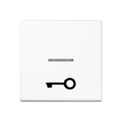 JUNG A 500 Белая Клавиша 1-ая с символом ДВЕРЬ и линзой арт. A590T1KOWW