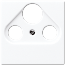 JUNG A 500 Белая Накладка TV-SAT-FM розетки арт. A561PLSATWW