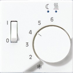 JUNG A 500 Белая Накладка регулятора теплого пола (мех.FTR231U) арт. AFTR231PLWW