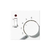 JUNG A 500 Белая Накладка термостата комнатного с выкл.(мех TR231U,TR241U) арт. ATR231PLWW