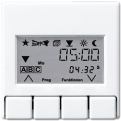 JUNG A 500 Бел Накладка жалюзийного выключателя УНИВЕРСАЛ с таймером(мех.220ME,230ME,232ME,224ME) арт. A5232T3WW