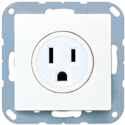 JUNG A 500 Белая Розетка системы US-NEMA 15А 125V арт. A521-15WW
