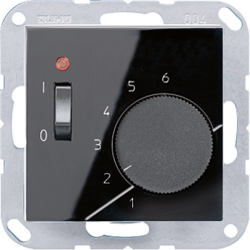 JUNG A 500 Черный Термостат комнатный, 10(4)А арт. TRA231SW