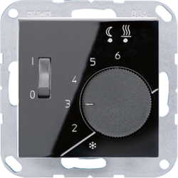 JUNG A 500 Черный Регулятор теплого пола, 10(4)А арт. FTRA231SW