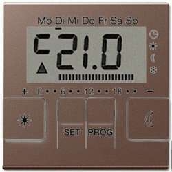 JUNG A 500 Мокка Дисплей термостата с таймером(мех. UT238E) арт. AUT238DMO