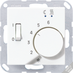 JUNG A 500 Мокка Регулятор теплого пола, 10(4)А арт. FTRA231MO