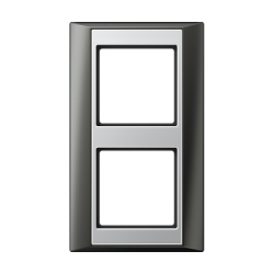 JUNG А Plus Антрацит/Алюминий Рамка 2-ая арт. AP582ANTAL