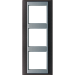 JUNG А Plus Антрацит/Алюминий Рамка 3-я арт. AP583ANTAL