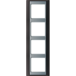 JUNG А Plus Антрацит/Алюминий Рамка 4-я арт. AP584ANTAL