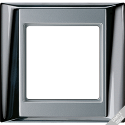 JUNG А Plus Хром/Алюминий Рамка 5-я арт. AP585GCRAL