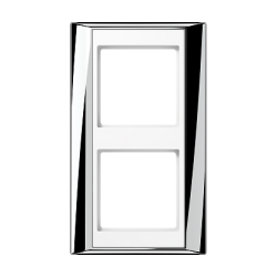 JUNG А Plus Хром/Белый Рамка 2-я арт. AP582GCRWW