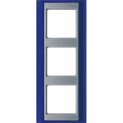 JUNG А Plus Синий/Алюминий Рамка 3-я арт. AP583BLAL