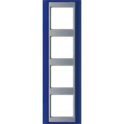 JUNG А Plus Синий/Алюминий Рамка 4-я арт. AP584BLAL