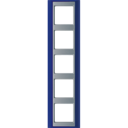 JUNG А Plus Синий/Алюминий Рамка 5-я арт. AP585BLAL