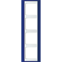 JUNG А Plus Синий/Белый Рамка 4-я арт. AP584BLWW