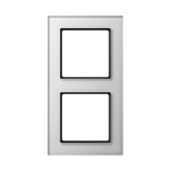 JUNG A creation Стекло Белое Рамка 2-ая арт. AC582GLWW