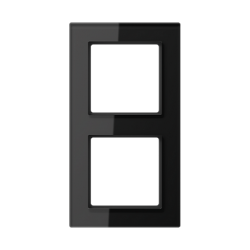 JUNG A creation Стекло Черное Рамка 2-ая арт. AC582GLSW
