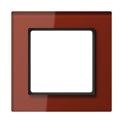 JUNG A creation Стекло Красный Оксид Рамка 1-ая арт. AC581GLRT