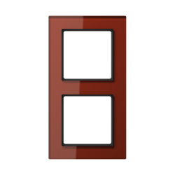 JUNG A creation Стекло Красный Оксид Рамка 2-ая арт. AC582GLRT