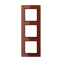 JUNG A creation Стекло Красный Оксид Рамка 3-я арт. AC583GLRT