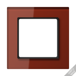 JUNG A creation Стекло Красный Оксид Рамка 5-я арт. AC585GLRT