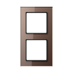 JUNG A creation Стекло Мокка Рамка 2-я арт. AC582GLMO