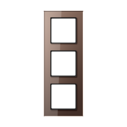 JUNG A creation Стекло Мокка Рамка 3-я арт. AC583GLMO