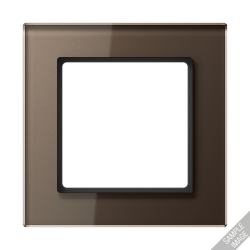 JUNG A creation Стекло Мокка Рамка 4-я арт. AC584GLMO