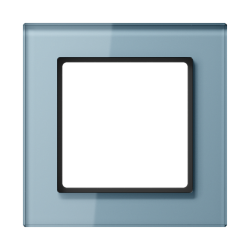 JUNG A creation Стекло Серо-голубая Рамка 1-ая арт. AC581GLBLGR