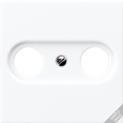 JUNG AS 500 Бел антибактериальный Накладка TV-FM розетки арт. ABA561PLTVWW