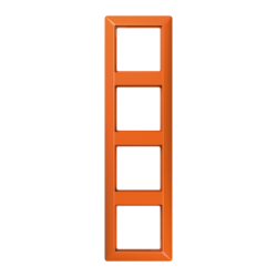 JUNG AS 500 Оранжевый ударопрочный Рамка 4-я арт. AS584BFO