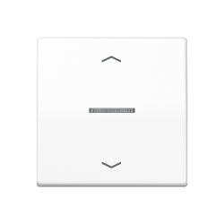 JUNG AS 500 Бел Накладка нажимного электронного жалюзийного выключателя арт. AS5232WW