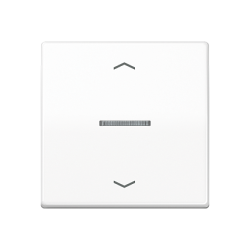 JUNG AS 500 Бел антибактериальный Накладка нажимного электронного жалюзийного выключателя арт. ABAS5232WW