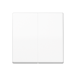 JUNG AS 500 Бел Накладка светорегулятора 2-х канального нажимного арт. AS1565.07WW