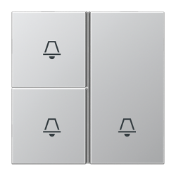 JUNG AS 500 Беж Накладка светорегулятора/выключателя нажимного с ДУ(радио) с индикацией арт. AS1561.07FKO