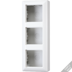 JUNG AS 500 Беж Коробка 3-я для накладного монтажа арт. AS583AW