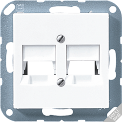 JUNG AS 500 Беж Накладка для модульных гнезд арт. A569-2NAT