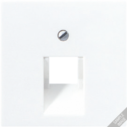 JUNG AS 500 Бежевая Накладка 1-ой наклонной ТЛФ/комп розетки (подходит к серии Ecoprofi) арт. A569-1PLUA