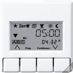 JUNG AS 500 Беж Накладка жалюзийного выключателя УНИВЕРСАЛ с таймером(мех.220ME,230ME,232ME,224ME) арт. A5232T3