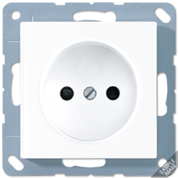 JUNG AS 500 Бежевая Розетка б/з винт. зажим арт. A511N