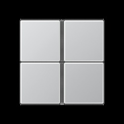 JUNG KNX АS 500 Алюминий Набор накладок, 4 группы арт. A404TSAAL