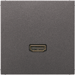 JUNG Антрацит Накладка/ вставка для розетки HDMI арт. MAAL1112AN