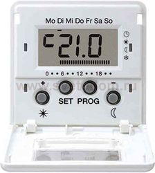 JUNG CD 500/CD plus Бел Дисплей термостата с таймером(мех. UT238E) арт. CDUT238DWW