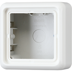 JUNG CD 500/CD plus Бел Коробка для накладного монтажа 1-я с рамкой арт. CD581AWW