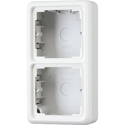 JUNG CD 500/CD plus Бел Коробка для накладного монтажа 2-я с рамкой арт. CD582AWW