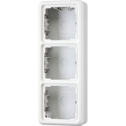 JUNG CD 500/CD plus Бел Коробка для накладного монтажа 3-я с рамкой арт. CD583AWW