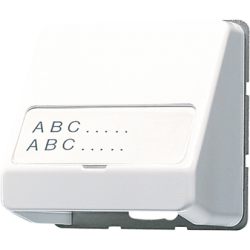 JUNG CD 500/CD plus Бел Корпус для разъемов с полем для надписи 23х59мм арт. CD554WW