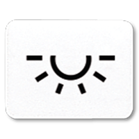 JUNG CD 500/CD plus Бел Линза с символом ОСВЕЩЕНИЕ для клавиши с окошком арт. 33LWW