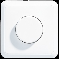 JUNG CD 500/CD plus Бел Светорегулятор для л/н в сборе с рамкой 60-400W арт. 5544.02VWW