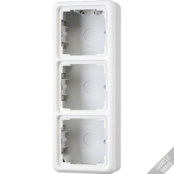 JUNG CD 500/CD plus Беж Коробка для накладного монтажа 3-я с рамкой арт. CD583AW